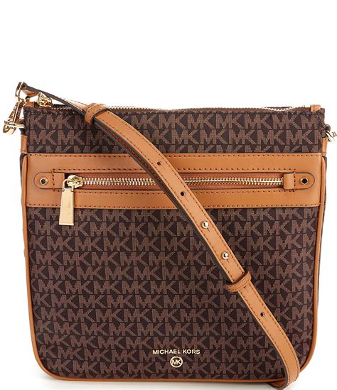 michael michael kors jet set travel signature large crossbody bag|Michael Kors bag with airplanes.